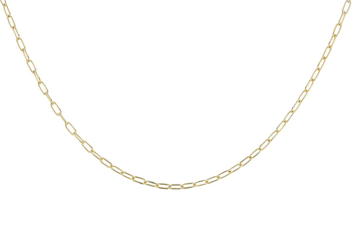 A319-15232: PAPERCLIP SM (20IN, 2.40MM, 14KT, LOBSTER CLASP)