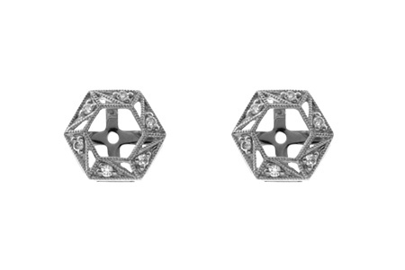 B045-54287: EARRING JACKETS .08 TW (FOR 0.50-1.00 CT TW STUDS)