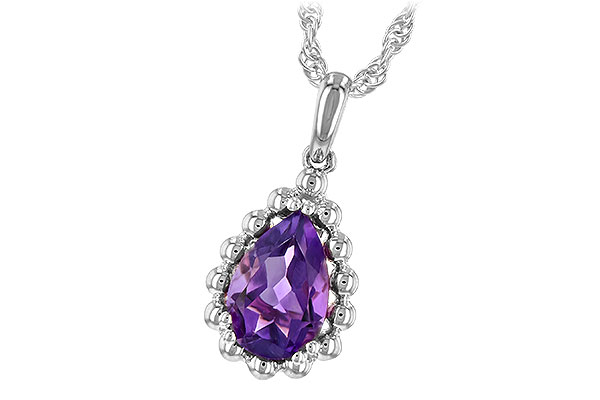 G234-58886: NECKLACE 1.06 CT AMETHYST