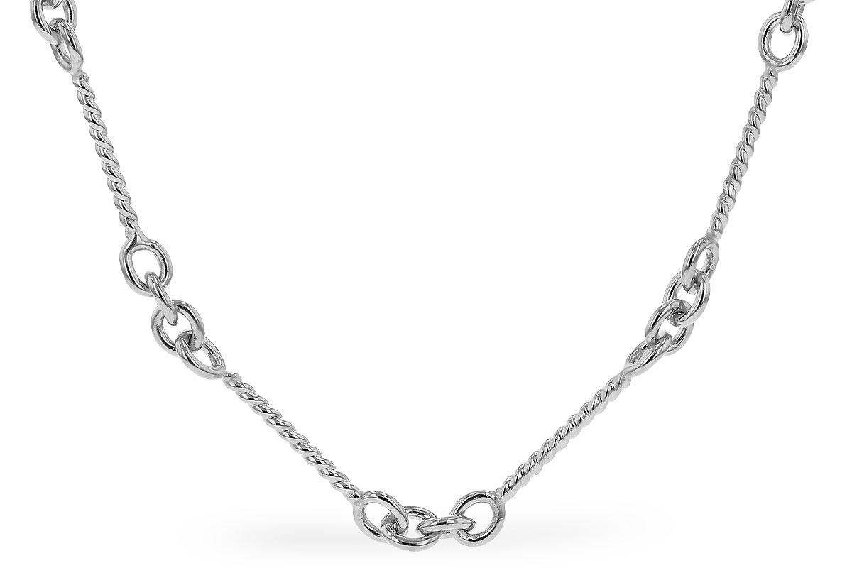 G319-15259: TWIST CHAIN (0.80MM, 14KT, 8IN, LOBSTER CLASP)